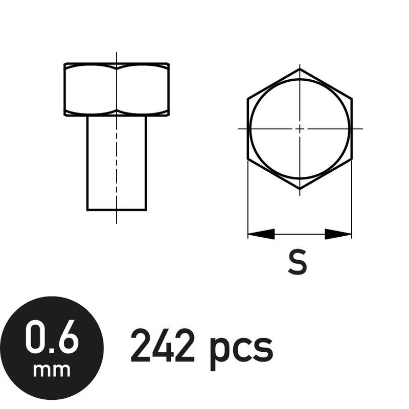 Hexagonal Bolt 0.6 mm