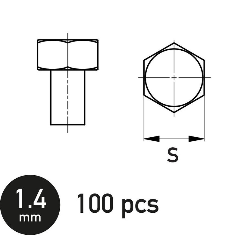 Hexagonal Bolt 1.4 mm