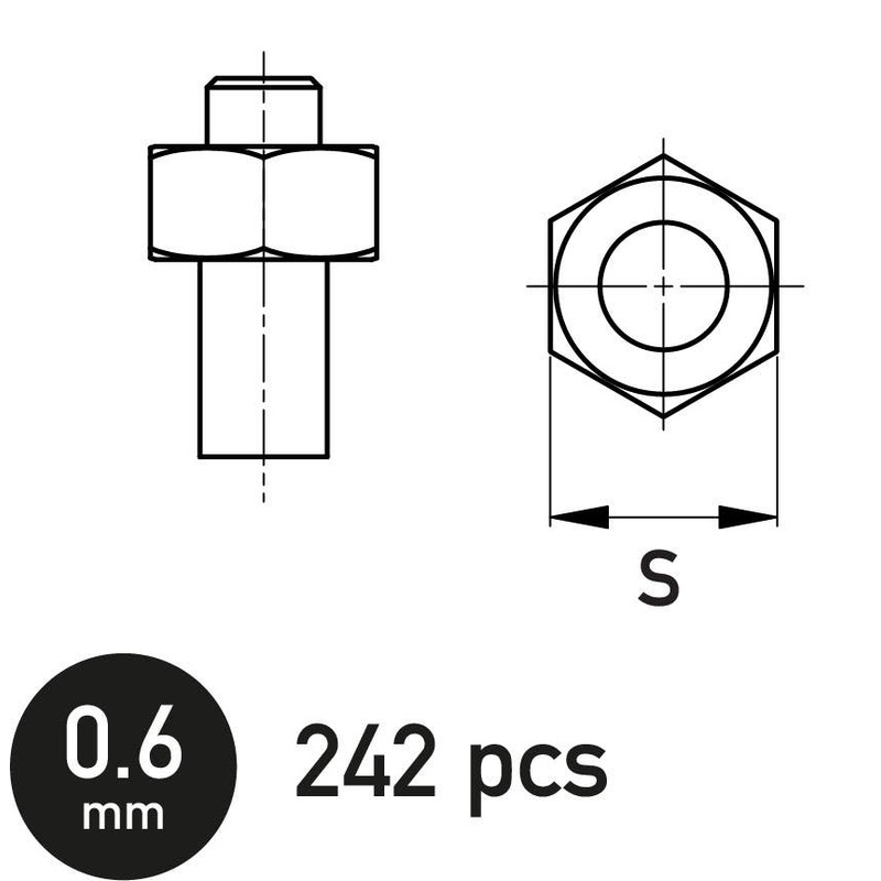 Hexagonal Nut 0.6 mm