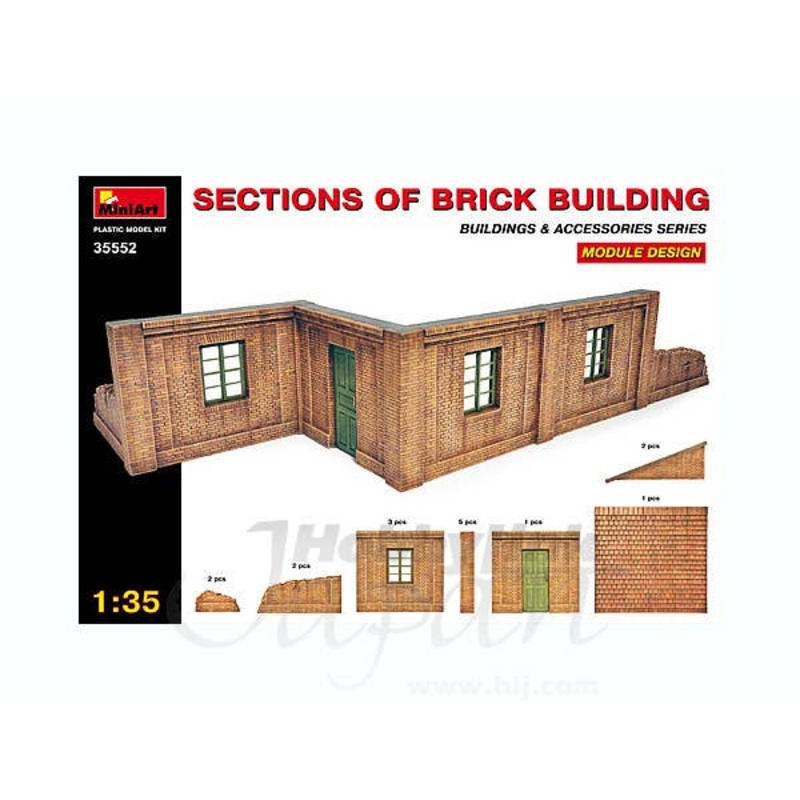 Sections Of Brick Building