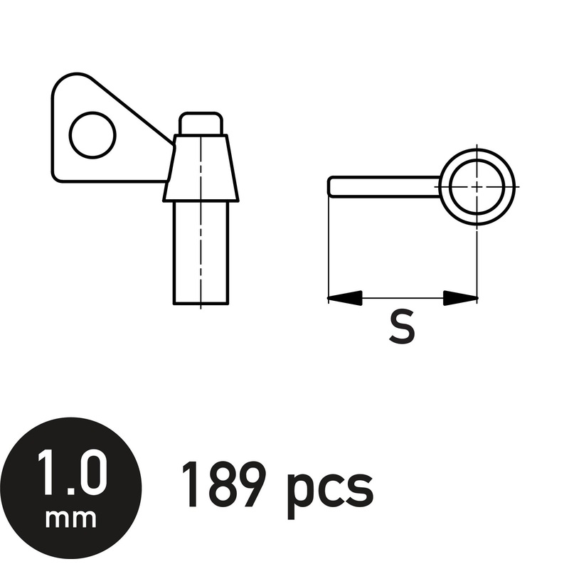 Single Wing Nut 1.0 mm