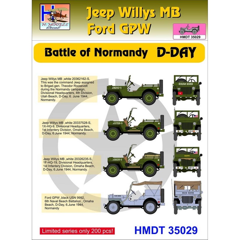 1/35 Jeep Willys MB/Ford GPW: D-Day, Battle of Normandy