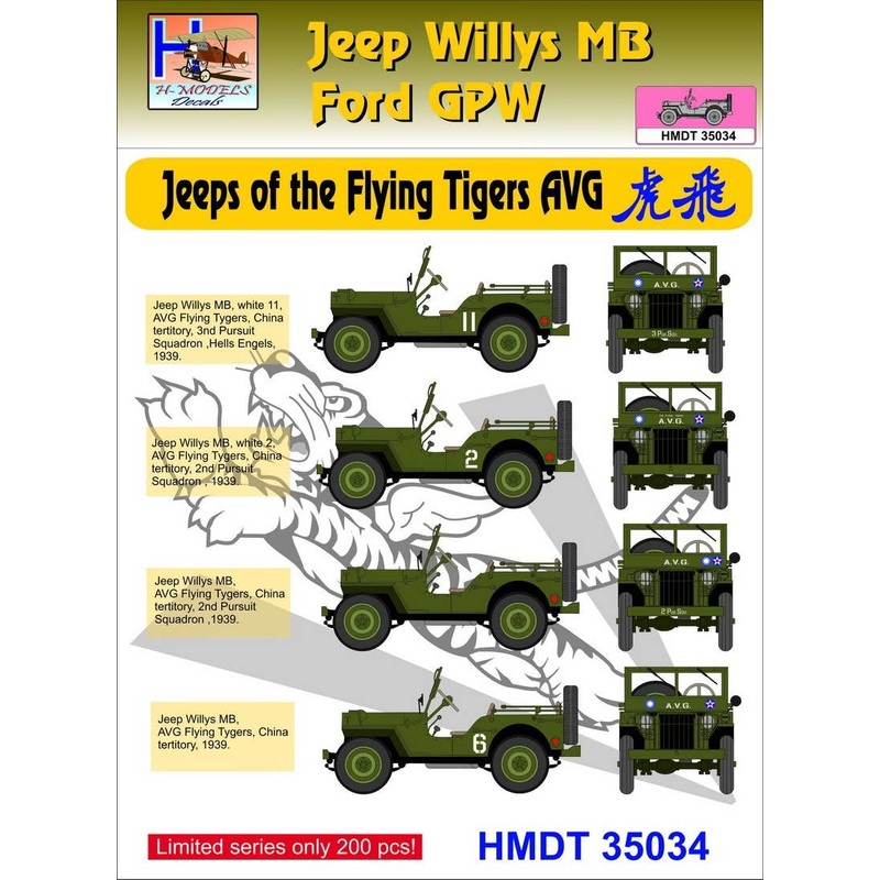 1/35 Jeep Willys MB/Ford GPW: Flying Tigers' Jeeps