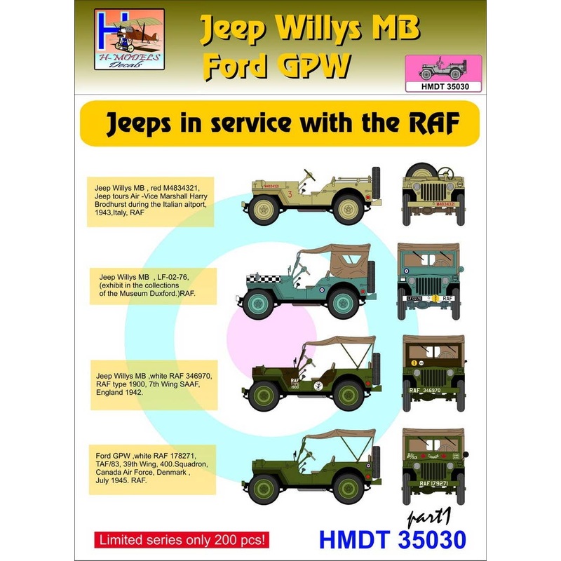 1/35 Jeep Willys MB/Ford GPW: RAF Jeeps, Pt.1