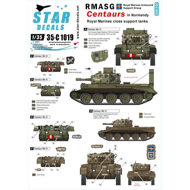 1/35 RMASG Centaurs - Royal Marines Tanks in Normandy Centaur Mk IV