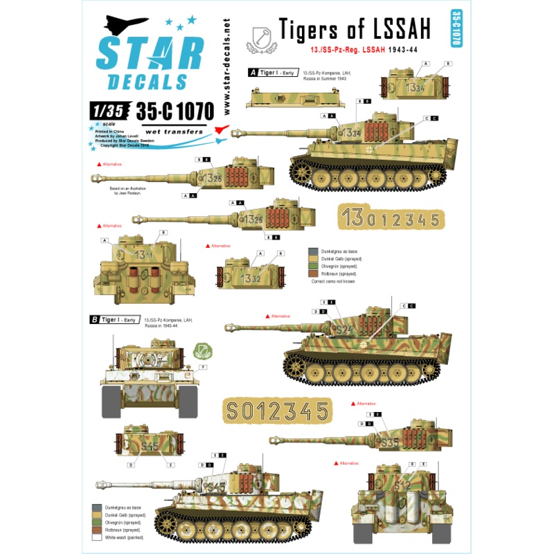 1/35 Tigers of LSSAH 13./SS-Pz-Regiment LSSAH 1943-44