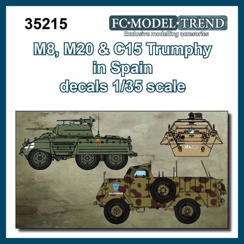 1/35 US M8 & M20 Armored Car Decal (Spanish Military Specification)