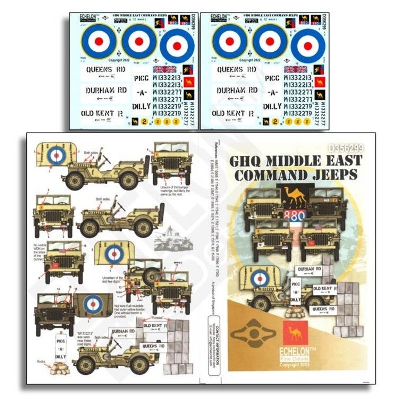 1/35 WWII British Army Middle East GHQ Command Jeep