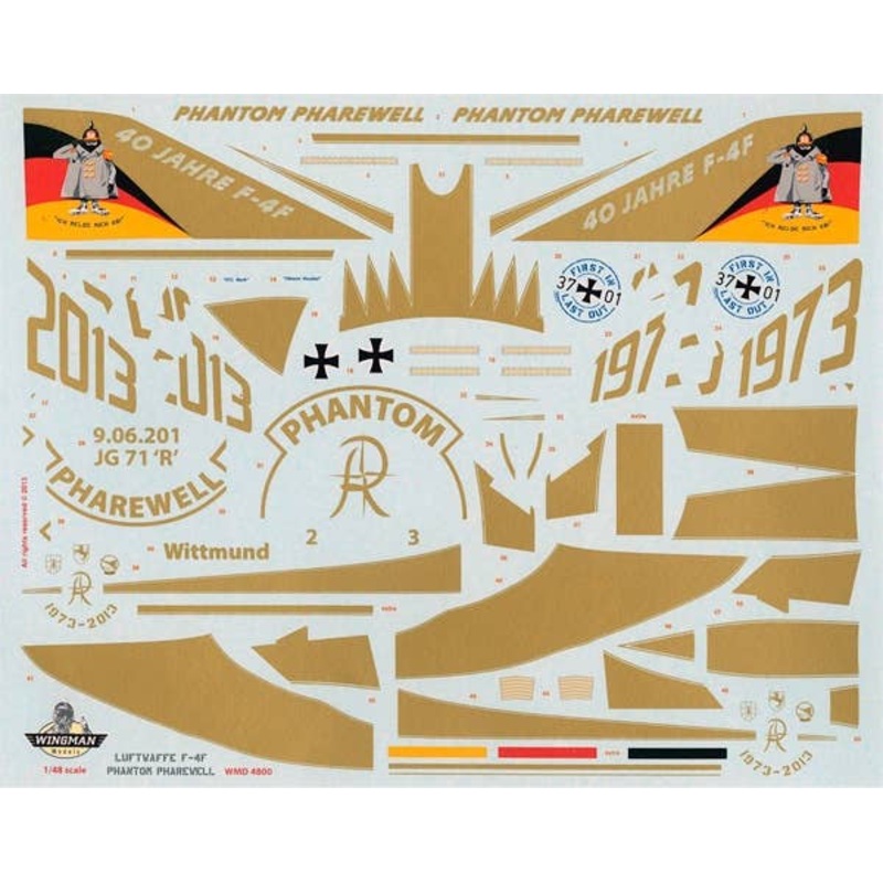 1/48 F-4F 37+01 "Phantom Pharewell" Decals