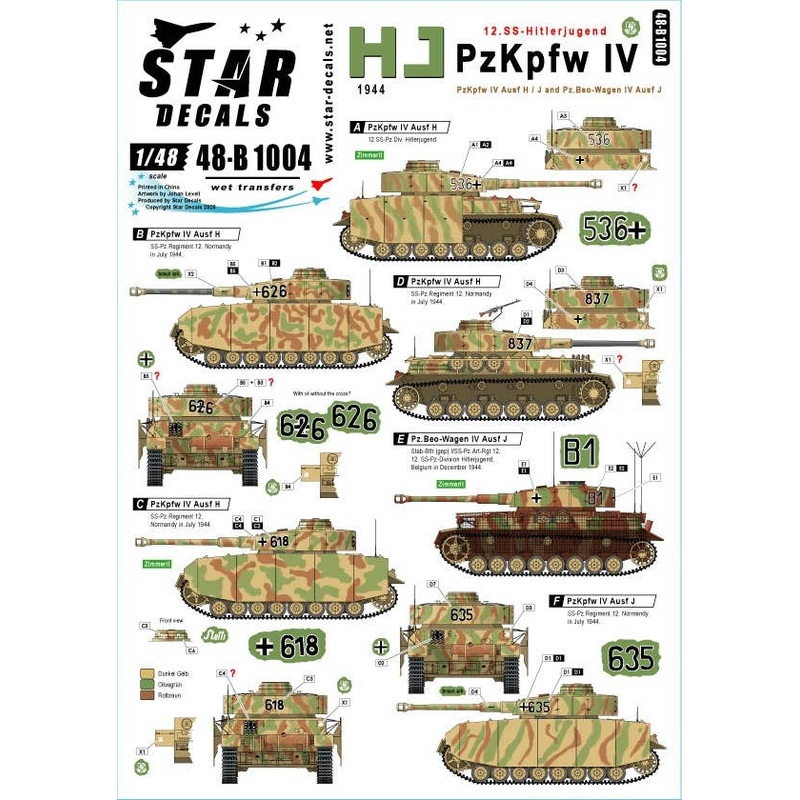 1/48 HJ PzKpfw IV SS-Hitlerjugend PzKpfw IV in 1944