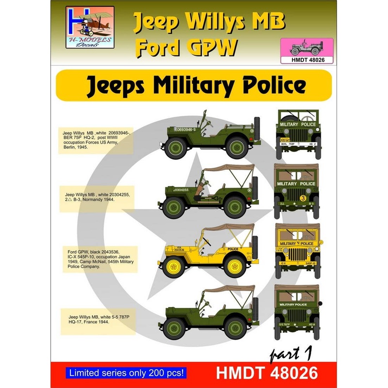1/48 Jeep Willys MB/Ford GPW: Military Police, Pt.1