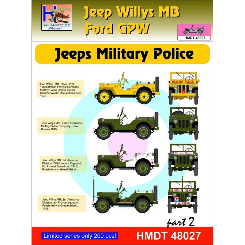 1/48 Jeep Willys MB/Ford GPW: Military Police, Pt.2
