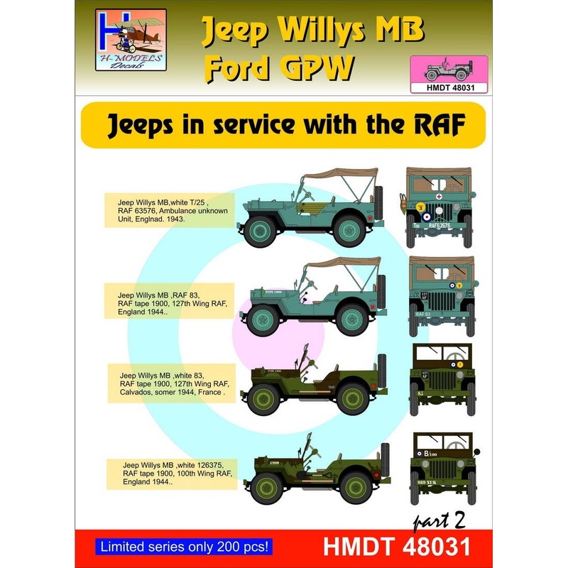 1/48 Jeep Willys MB/Ford GPW: RAF Jeeps, Pt.2