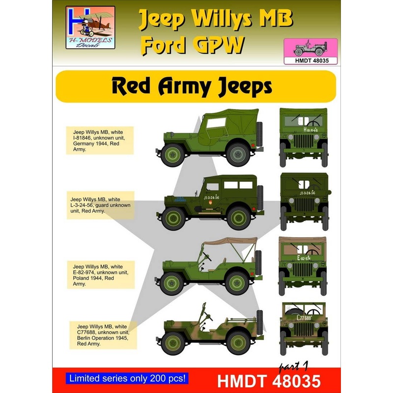 1/48 Jeep Willys MB/Ford GPW: Red Army, Pt.1