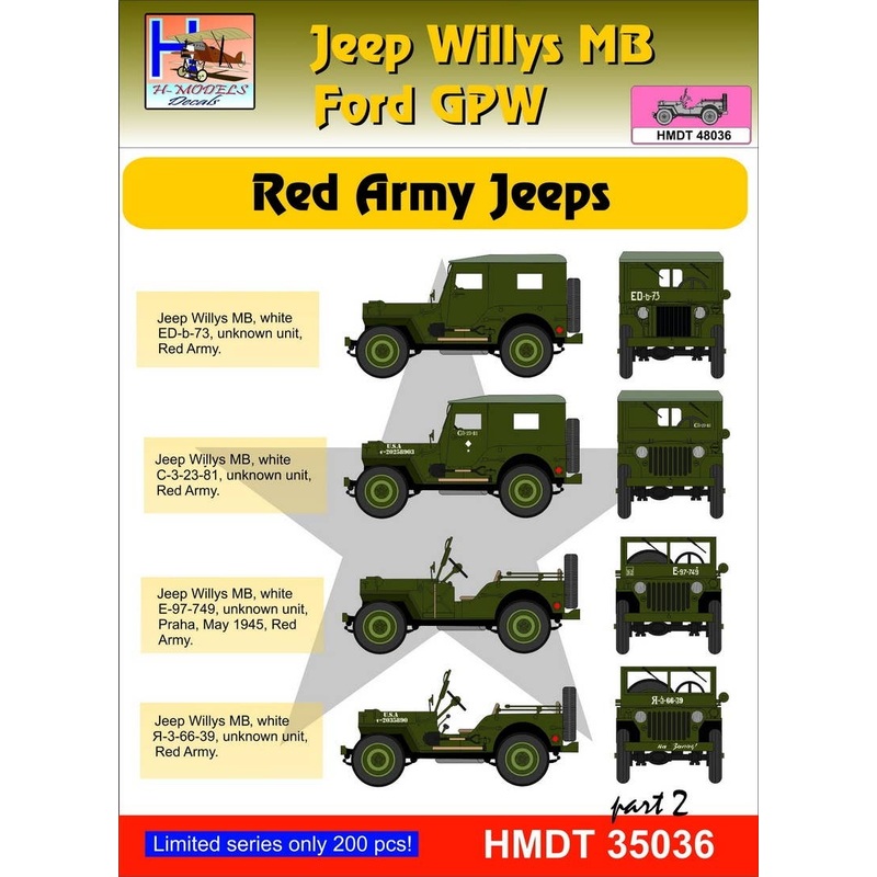 1/48 Jeep Willys MB/Ford GPW: Red Army, Pt.2