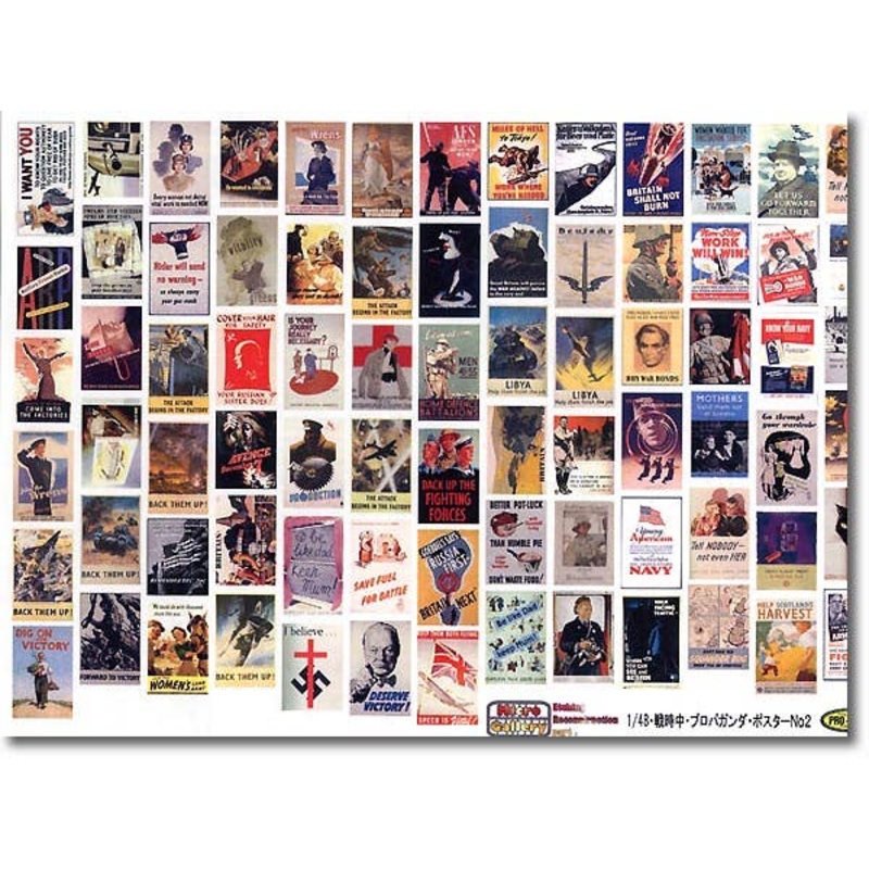 1/48 Propaganda Poster in War Time #2