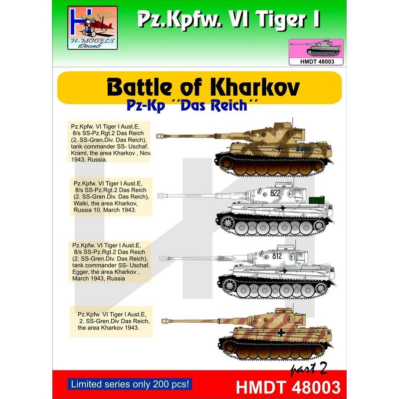 1/48 Pz.Kpfw.VI?Tiger I Battle of Kharkov (Pz.Kp. Das Reich) Pt.2