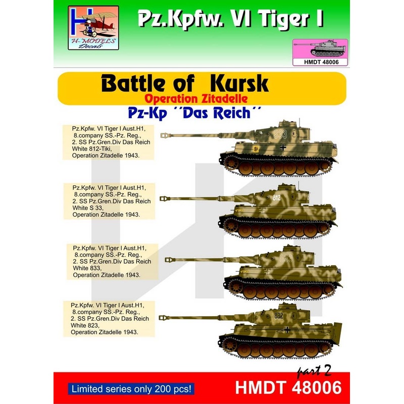 1/48 Pz.Kpfw.VI?Tiger I Battle of Kursk (Pz.Kp. Das Reich) Pt.2