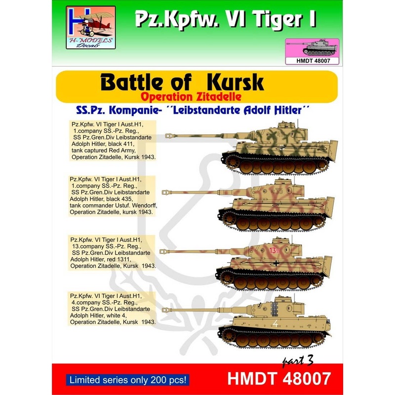 1/48 Pz.Kpfw.VI?Tiger I Battle of Kursk (SS-Pz.Kp. Leibstandarte AH) Pt.3