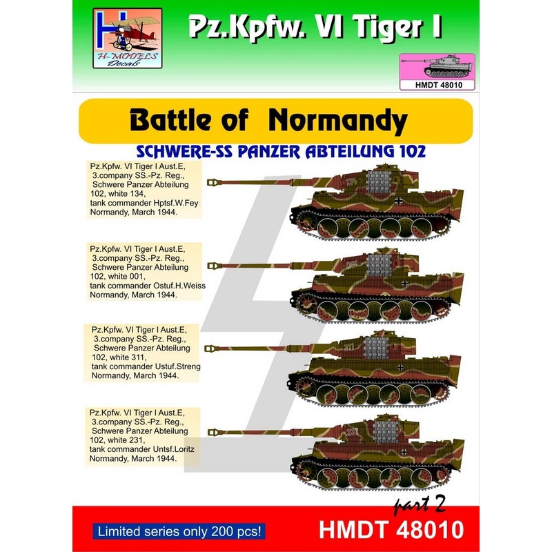 1/48 Pz.Kpfw.VI?Tiger I Battle of Normandy (Schwere SS-Pz. Abt.102) Pt.2