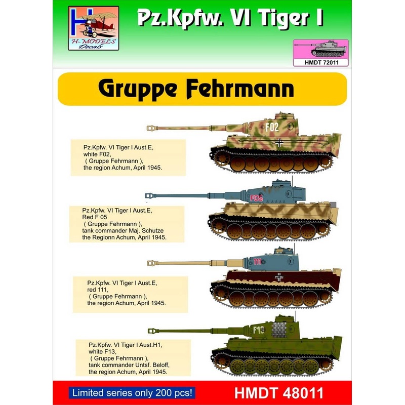1/48 Pz.Kpfw.VI?Tiger I Gruppe Fehrmann