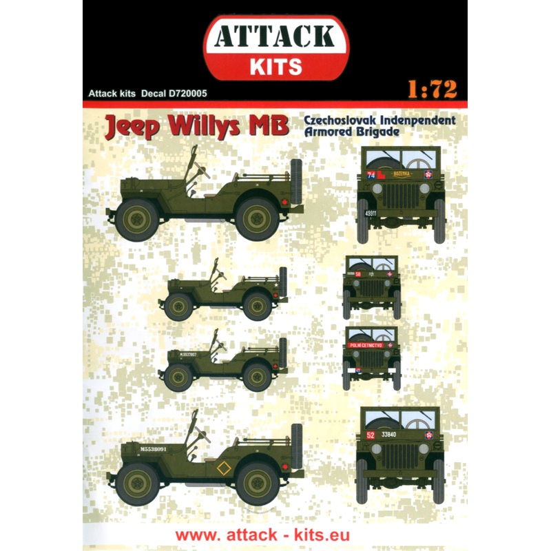 1/72 Jeep Willys MB CIAB (Czechoslovak Independent Armoured Brigade)