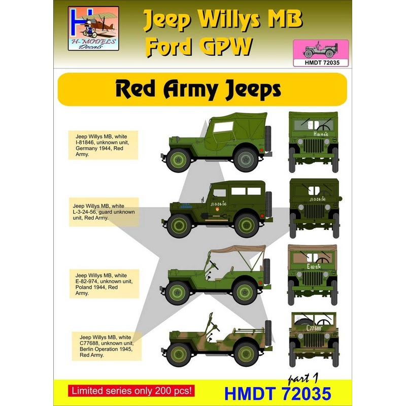 1/72 Jeep Willys MB/Ford GPW: Red Army, Pt.1