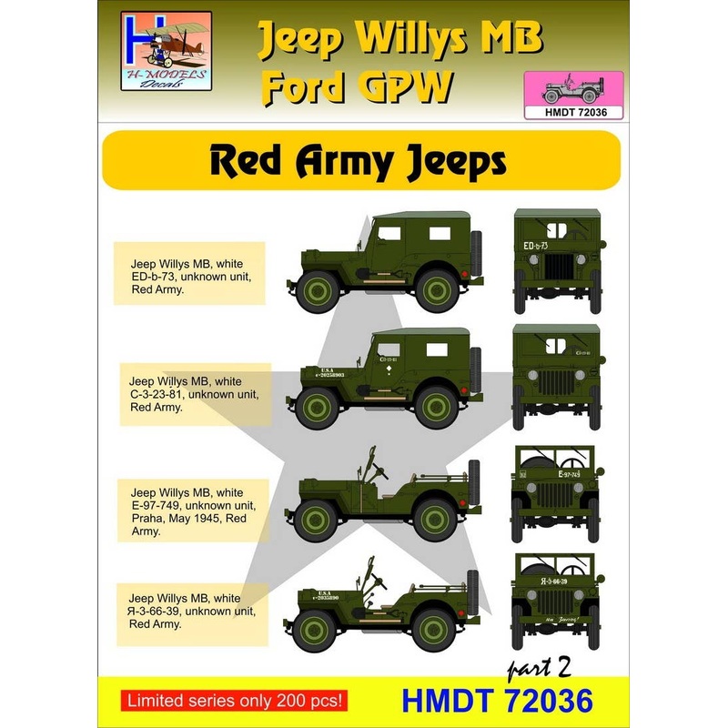 1/72 Jeep Willys MB/Ford GPW: Red Army, Pt.2
