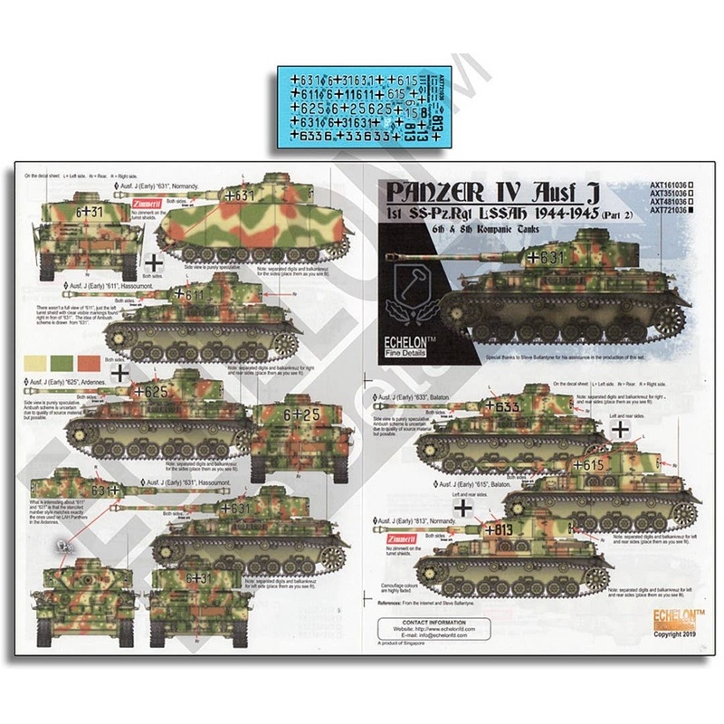 1/72 WWII German Waffen-SS 1st SS Panzer Division (LAH) Panzer IV J Type 1944 --1945 Part 2