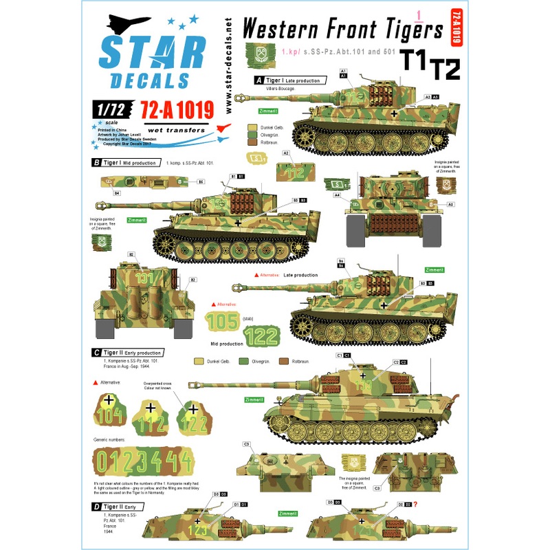 Western Front Tigers #1. 1. Kompanie s.SS.Pz.Abt.101/501.