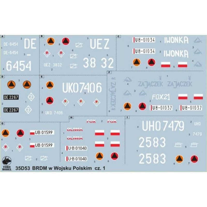 1/35 Armoured Scout Car BRDM in Polish Service Vol.1