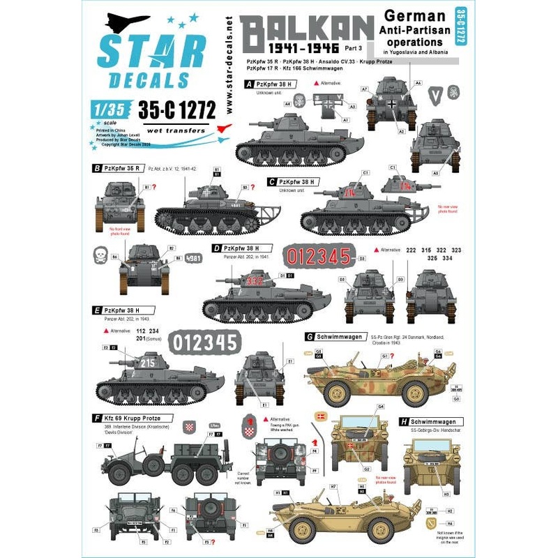 1/35 Balkan WW2 #3 German Anti-Partisan Operations in Yugoslavia and Albania