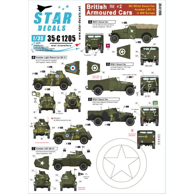 1/35 British Armoured Cars #2 M3A1 White Scout Car andHumber LRC III in NW Europe