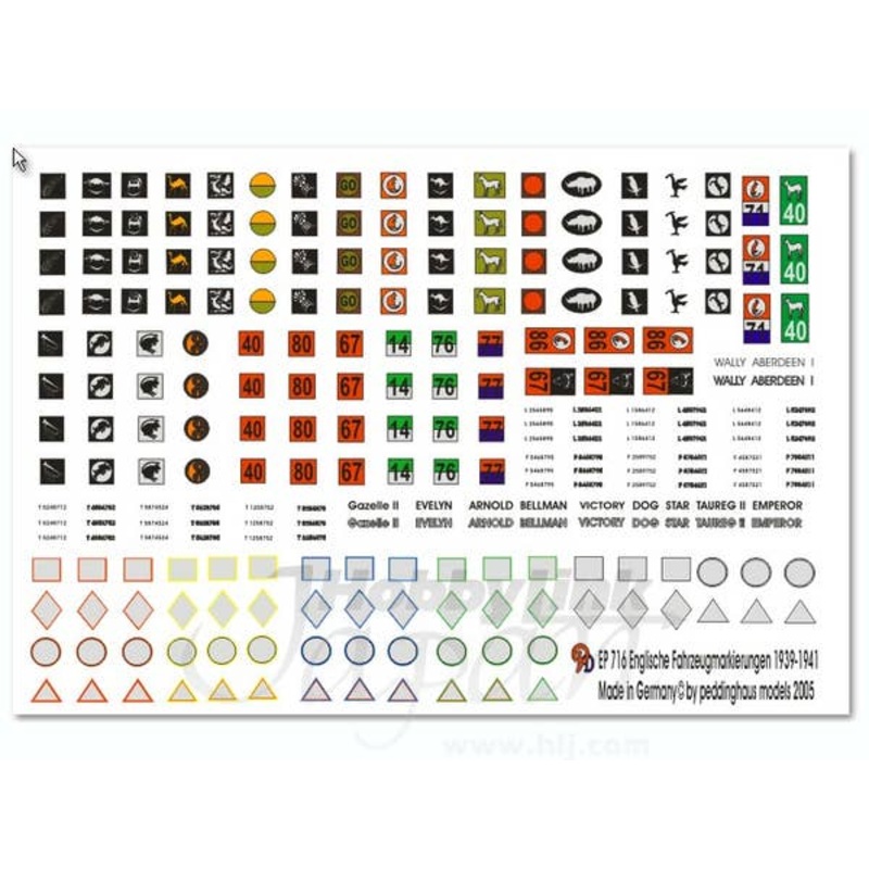 1/35 British Tanks & Vehicle Markings 1940