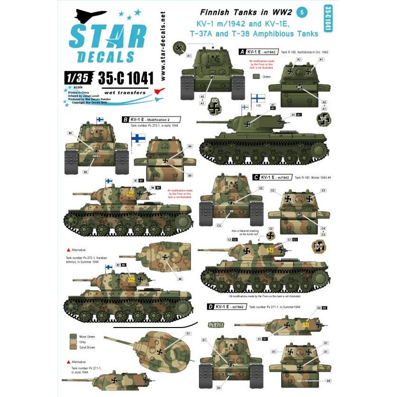1/35 Finnish Tanks in WWII #5 (KV-1 and Amphibious Tanks)