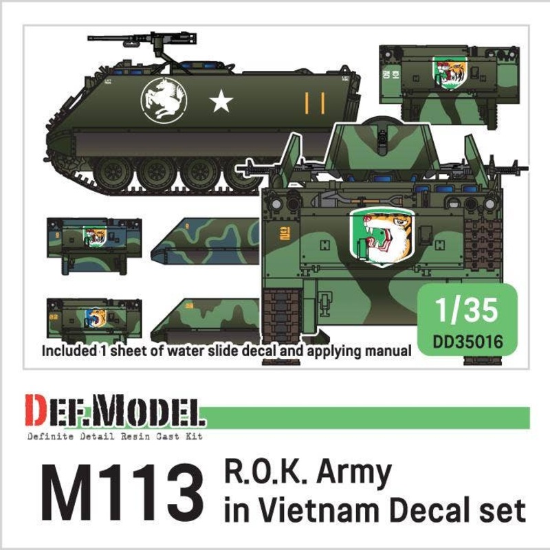 1/35 M113 R.O.K. Army In Vietnam Decal Set