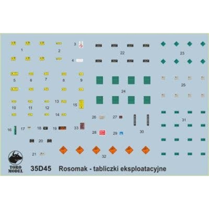 1/35 Polish APC Rosomak - Placards