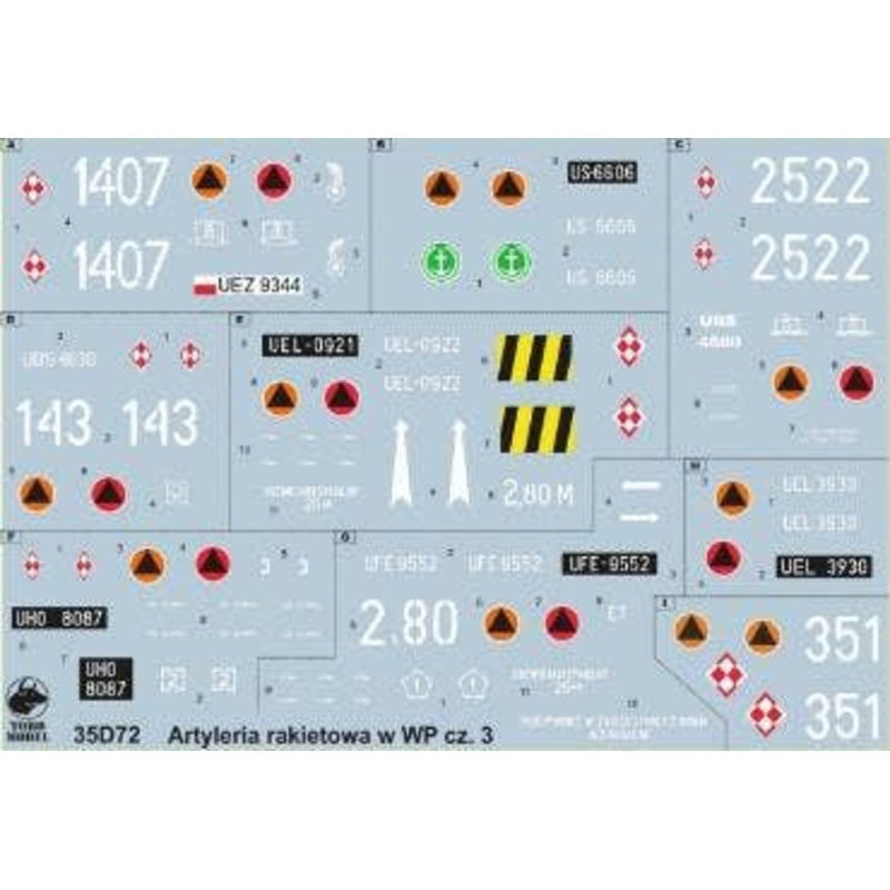 1/35 Polish Army Rocket Artillery Decal Vol.3