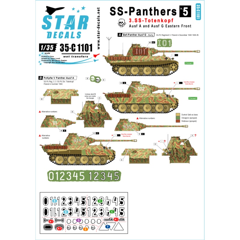1/35 SSPanthers #5. 3. SSTotenkopf.