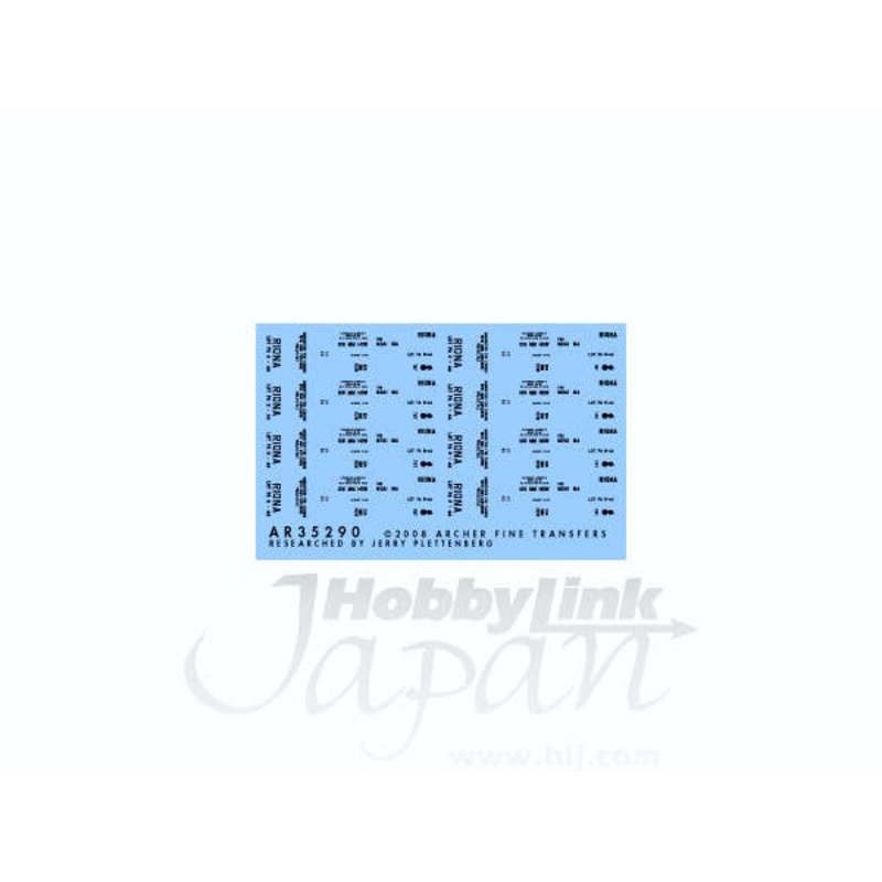 1/35 US 105mm HE Ammo Box Stencils