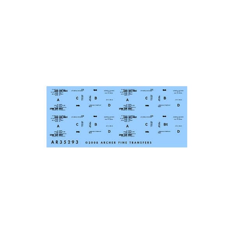 1/35 US 37mm, 20-Round Ammo Box Stencils