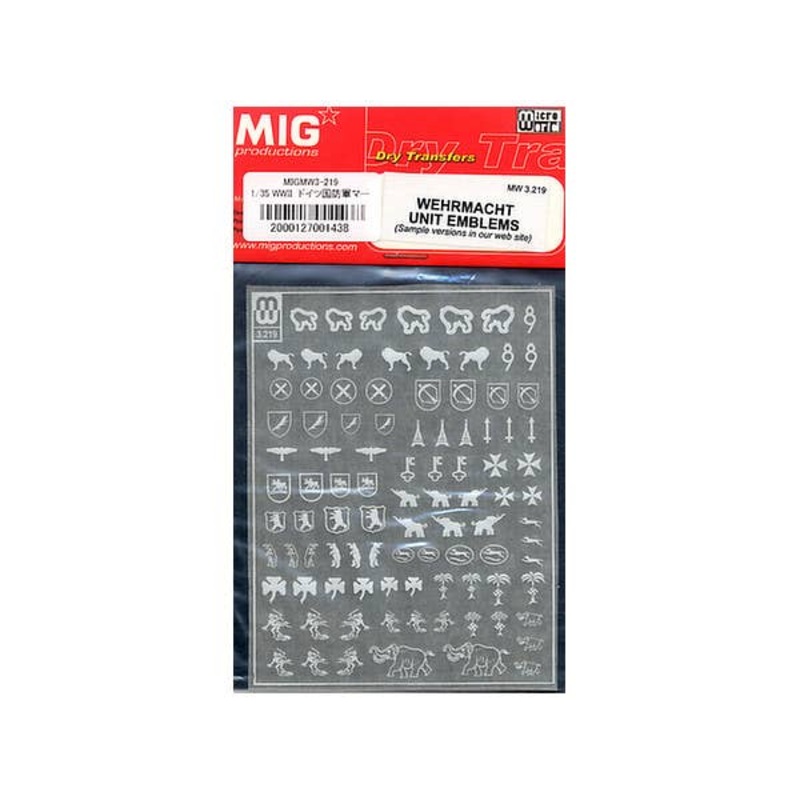 1/35 Wehrmacht Unit Emblems