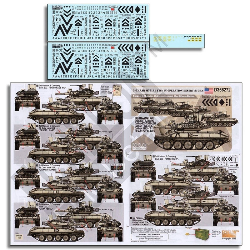 1/35 3-73 AAR M551A1 TTSs in Operation Desert Storm