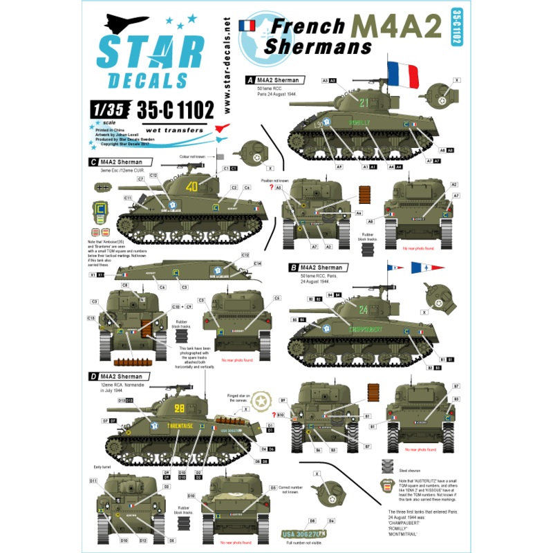 1/35 French Shermans 1. M4A2 1944-45.
