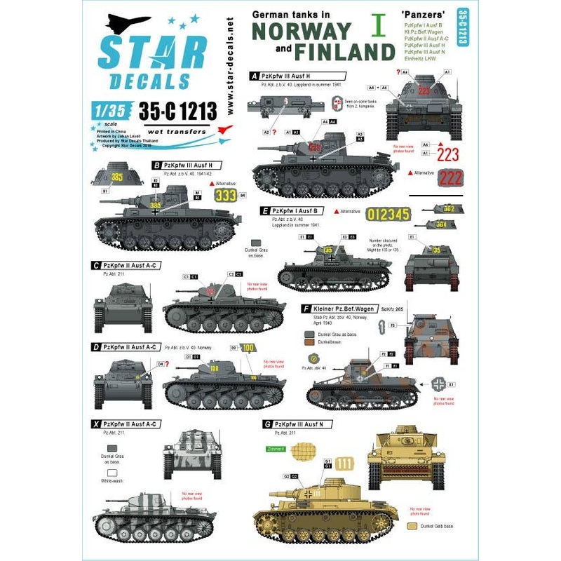 1/35 German Tanks In Norway & Finland #I