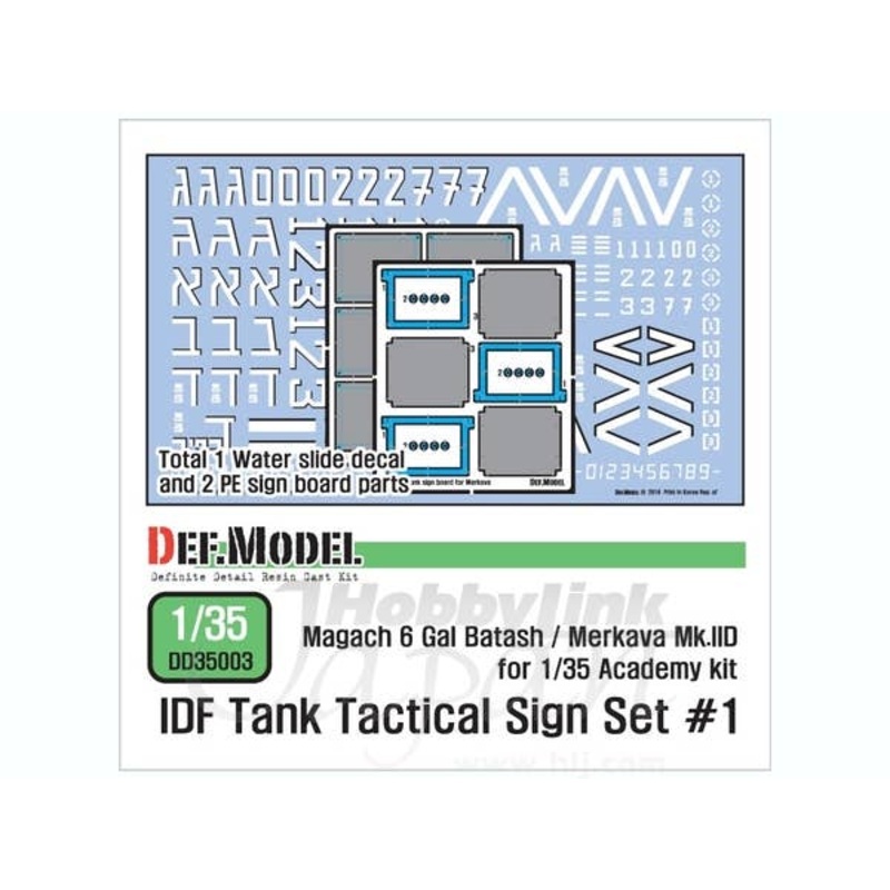 1/35 IDF Tank Tactical Sign Decal Set #1