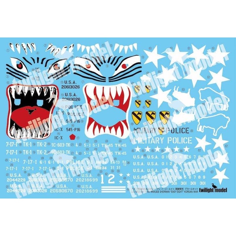 1/35 M4A3E8 Sherman Easy Eight (Korean War) Decal Set