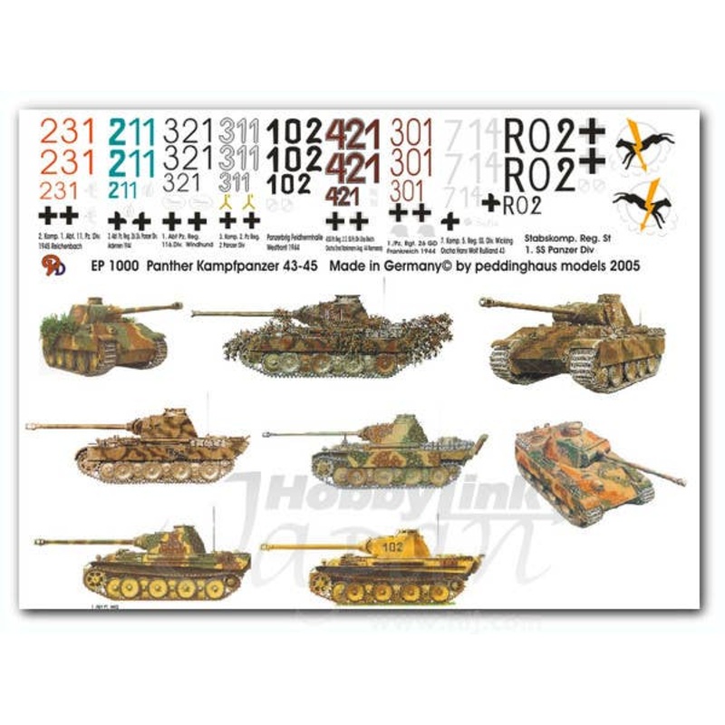1/35 Panther Tank Markings No. 1