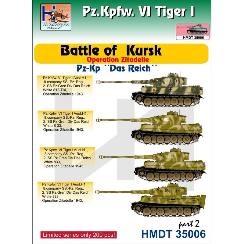 1/35 Pz.Kpfw.VI Tiger I Battle of Kursk (Pz.Kp. "Das Reich"), Pt.2