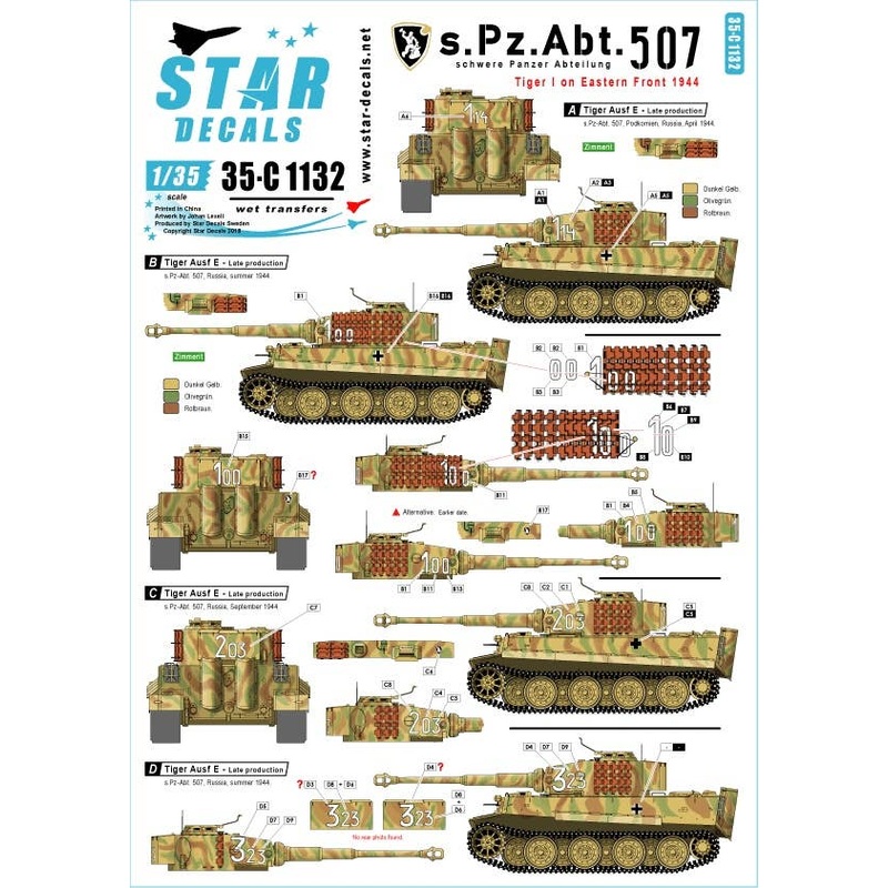 1/35 s.Pz.Abt. 507. Tiger I on the Eastern Front